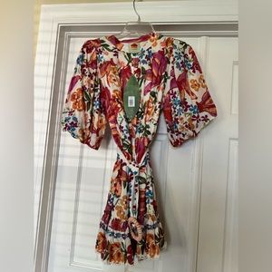 FARM Rio new with tags bright floral colorful short dress